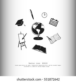 School tools vrctor icon