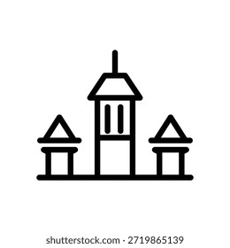 Icono de la torre de la escuela, para un altavoz