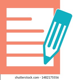 School transcript trendy icon on white background for web graphic