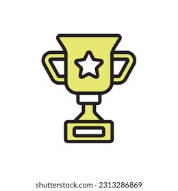School Trophy Icon Vector Illustration
