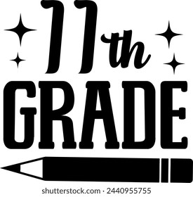 School typography clip art design on plain white transparent isolated background for card, shirt, hoodie, sweatshirt, apparel, tag, mug, icon, poster or badge