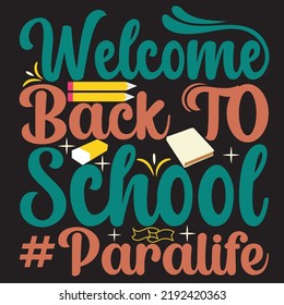 School typography t shirt design