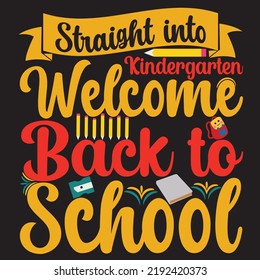 School typography t shirt design