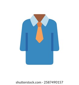 School Uniform Flat Icon Design