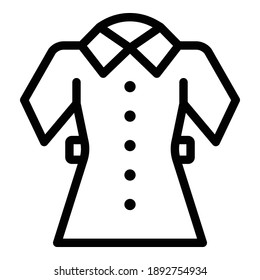 School Uniform Icon. Outline School Uniform Vector Icon For Web Design Isolated On White Background