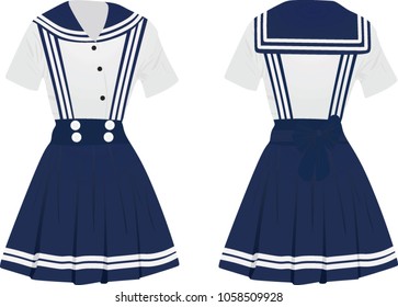 School uniform. vector illustration 
