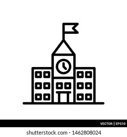 School university college icon vector illustration. EPS 10