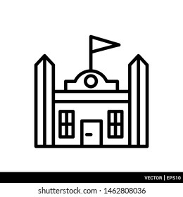 School university college icon vector illustration. EPS 10