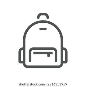 School and university related icon outline and linear vector.