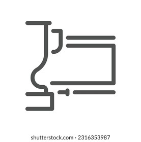 School and university related icon outline and linear vector.