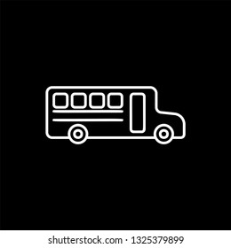 School van car icon - Vector illustration