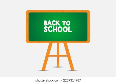 School vector chalkboard green board