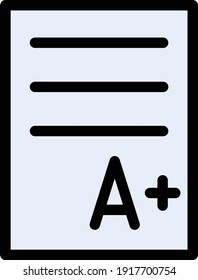 school vector color line icon