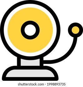 icono de línea de color del vector de escuela
