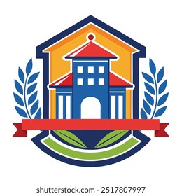 School vector design logo 3