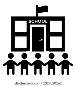 School vector element, pictogram.