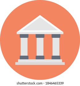 school vector flat colour icon 