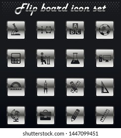 school vector flip mechanical icons for user interface design
