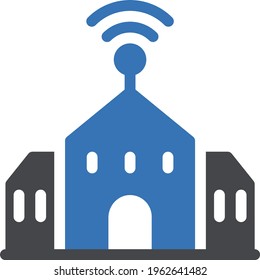 school vector glyph color icon