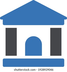 icono de color de glifo vector de escuela