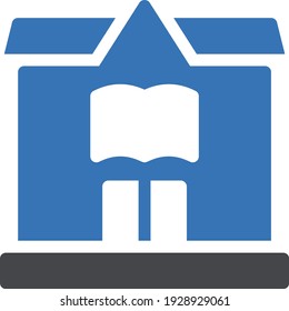 school vector glyph colour icon