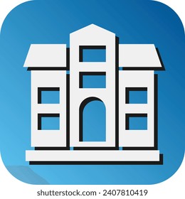 School Vector Glyph Gradient Background Icon For Personal And Commercial Use.
