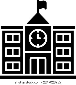 School vector icon. Can be used for printing, mobile and web applications.