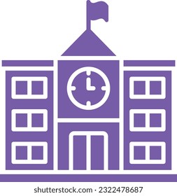 School vector icon. Can be used for printing, mobile and web applications.