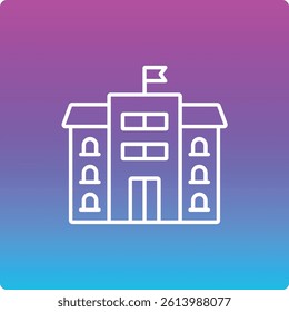 School vector icon. Can be used for printing, mobile and web applications.