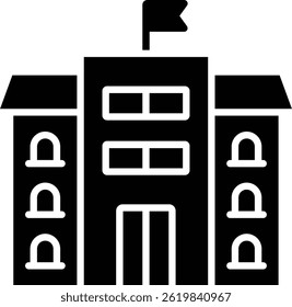 School vector icon. Can be used for printing, mobile and web applications.