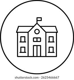 Icono de Vector escolar. Se puede utilizar para aplicaciones de impresión, móviles y de Web.