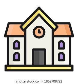 school vector icon, school and education icon