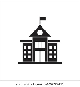 school vector icon line template