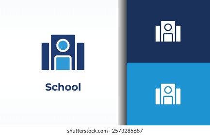 School vector, icon or logo sign isolated symbol illustration