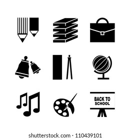 School vector icons