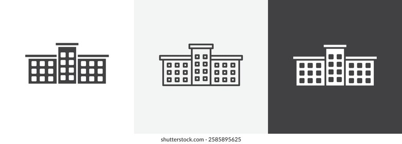 School vector icons collection graphic designs for ui designs