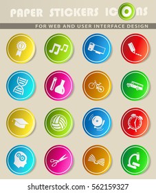 school vector icons for user interface design