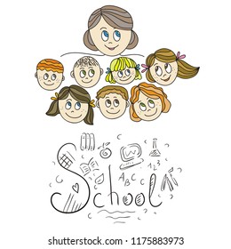 School. Vector illustration