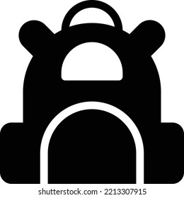 ilustración de la escuela Vector en un fondo transparente. Símbolos de calidad superior. Iconos vectoriales de glifos para diseño de conceptos y gráficos.