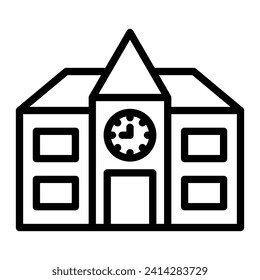 School Vector Line Icon Design