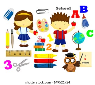School Vector Set