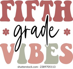 school vibes retro design and digital download