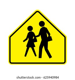 School warning sign