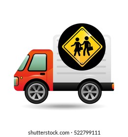 school warning traffic sign concept vector illustration eps 10