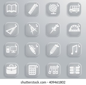school web icons for user interface design
