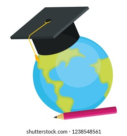 school world map cartoon