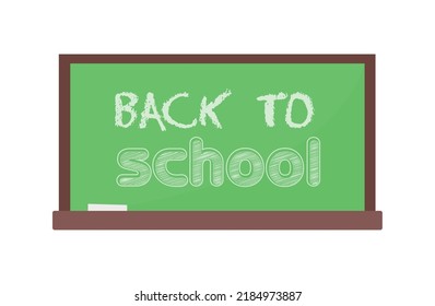 School writing board on white background - Vector illustration
