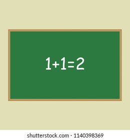 School writing board vector illustration