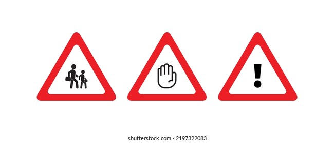 school zone sign on white background