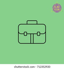 schoolbag line icon